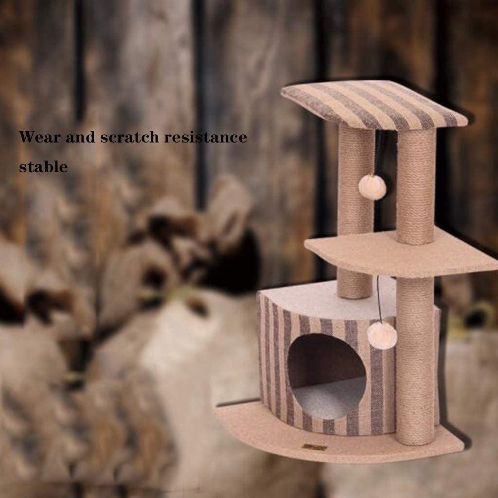  Lcxliga Pet Hospital de árbol del Gato, Multi-Capa de Salto de Plataforma Cat House Pet Shop Artículos for Mascotas Columpio del Gato del Gato de Juguete 