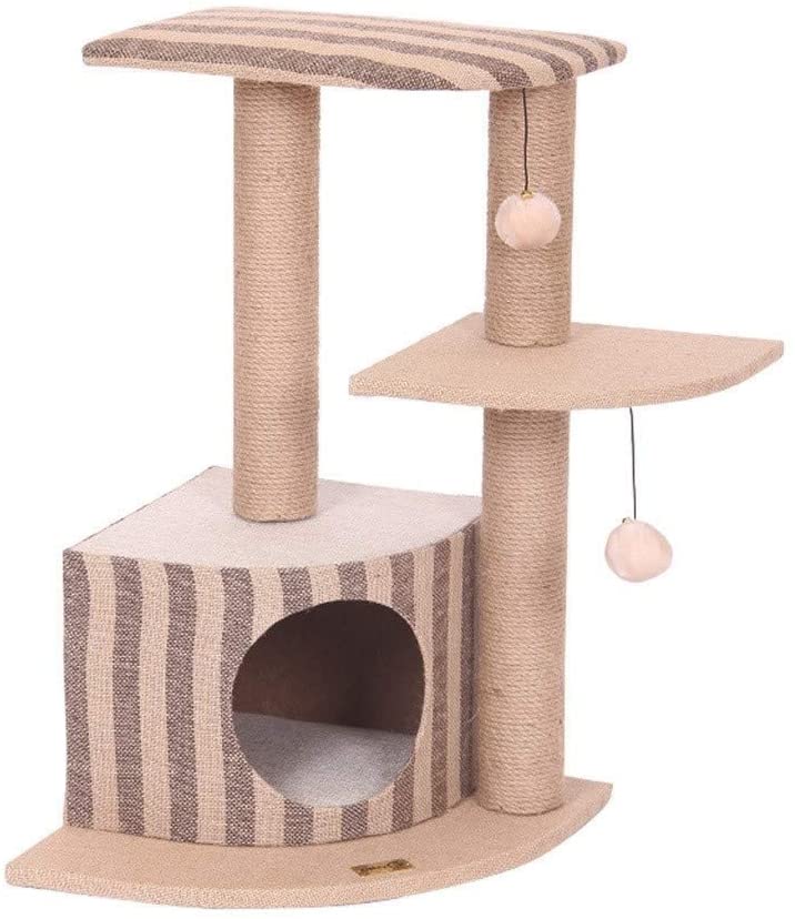  Lcxliga Pet Hospital de árbol del Gato, Multi-Capa de Salto de Plataforma Cat House Pet Shop Artículos for Mascotas Columpio del Gato del Gato de Juguete 