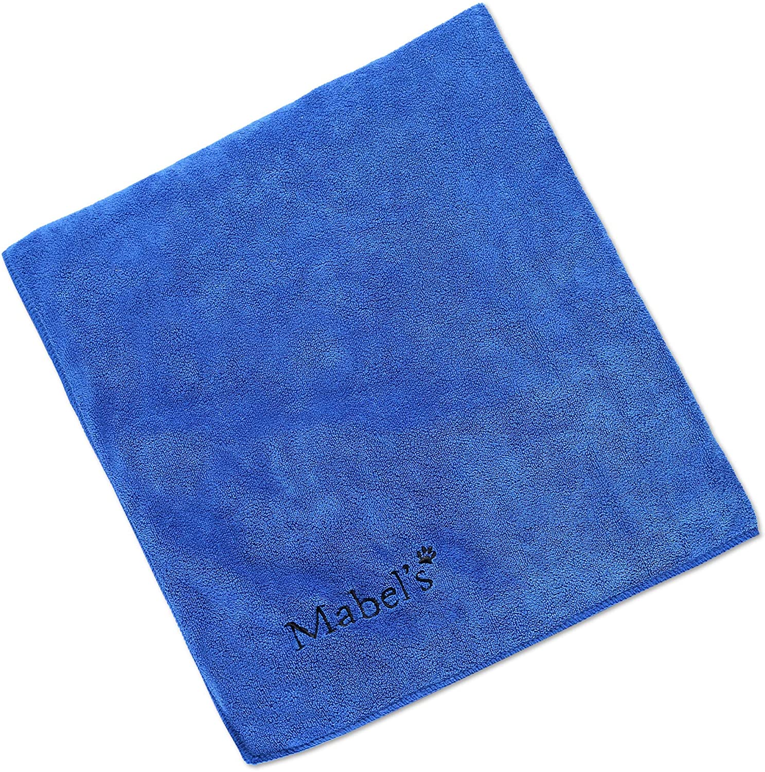  Mabel's® Toalla de Perro - Toallas de Baño Super Suave y Absorbente para Perros y Mascotas. De Gran Tamaño, Secado Rápido y Duradero. Hecho con Amor. (Azul) 