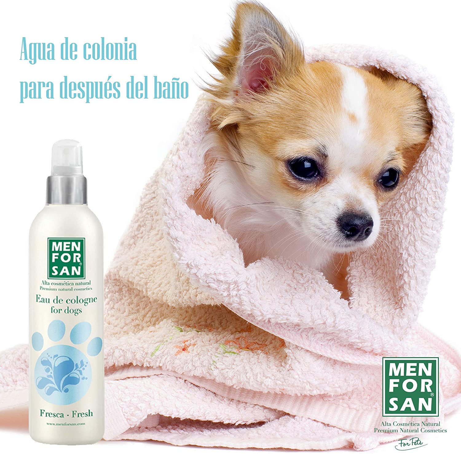  MENFORSAN Agua de Colonia para Perros Fresh - 125 ml 