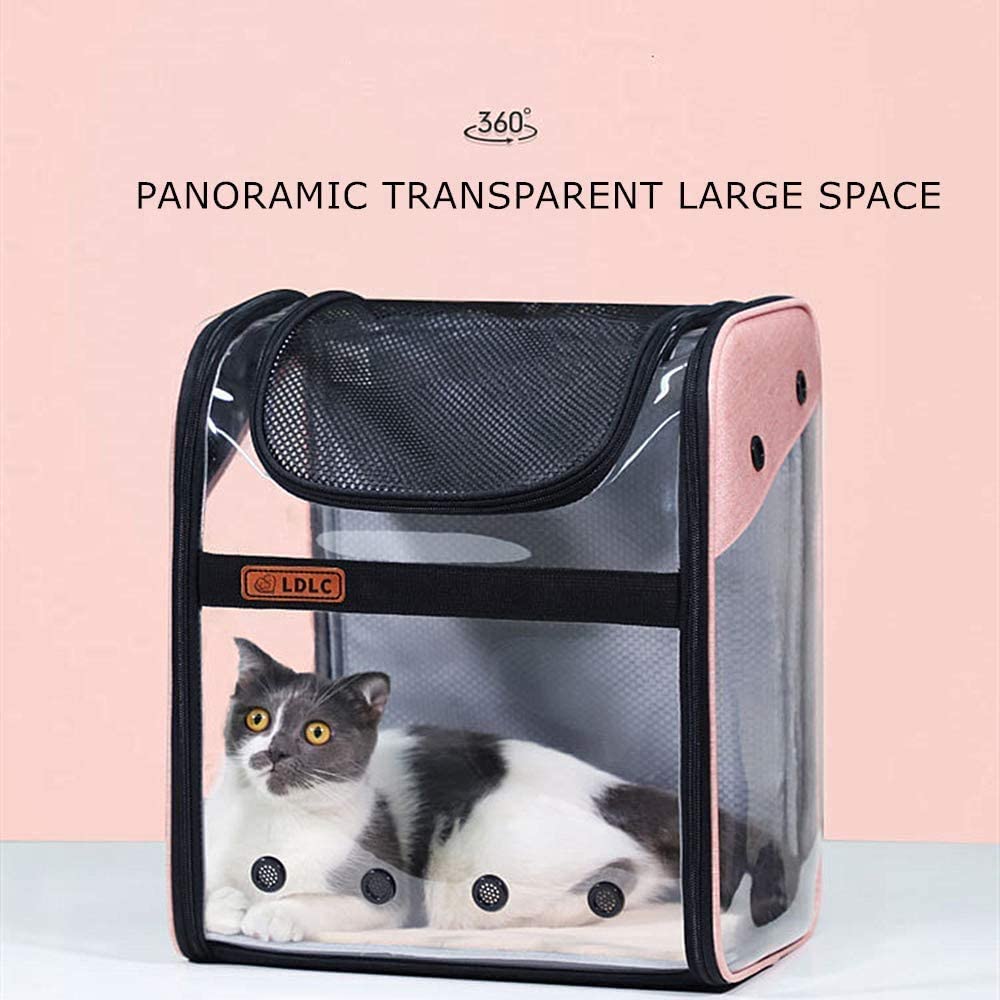  Mochila Gatos Perros Pequeño Portador,Portabebés Suave con Múltiples Tiendas De Transporte para Gatos Pequeños para Viajes En Avión, Transportadoras Mochila 