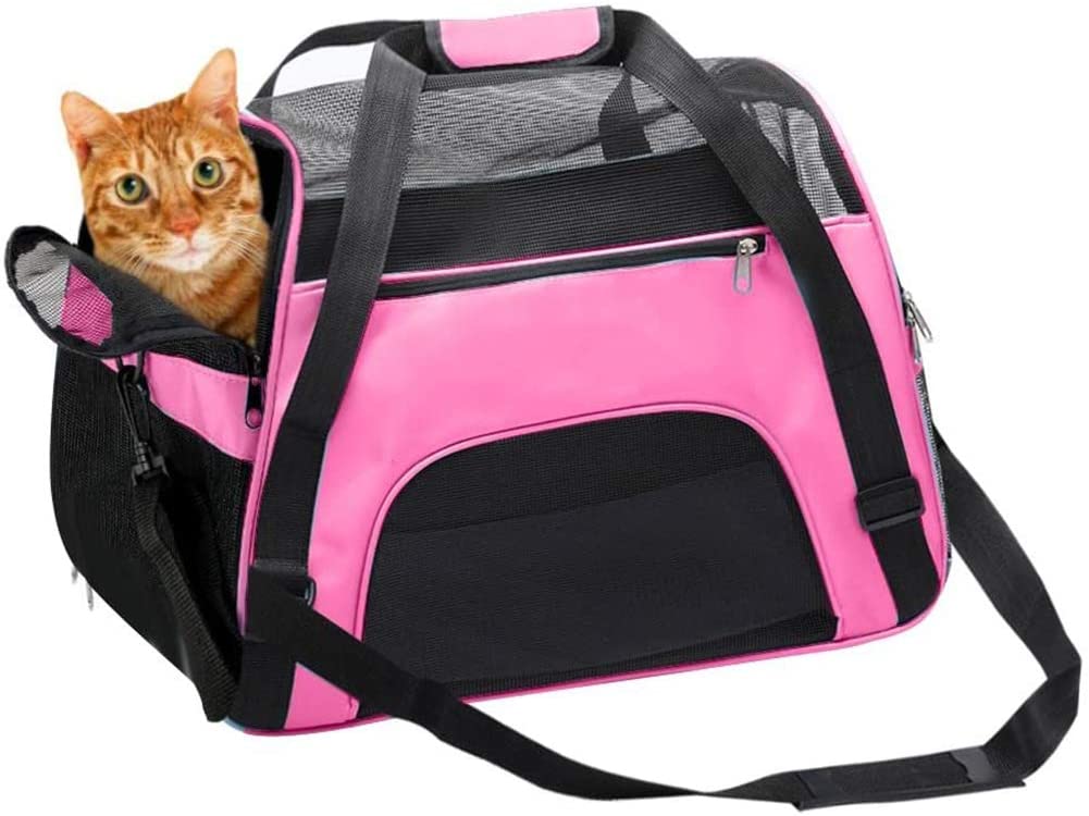  Mochila para Perro,47 X 25 X 33 Cm con Múltiples Tiendas De Transporte para Gatos Pequeños para Viajes En Avión, Mochila Gatos Perros Pequeño Portador 