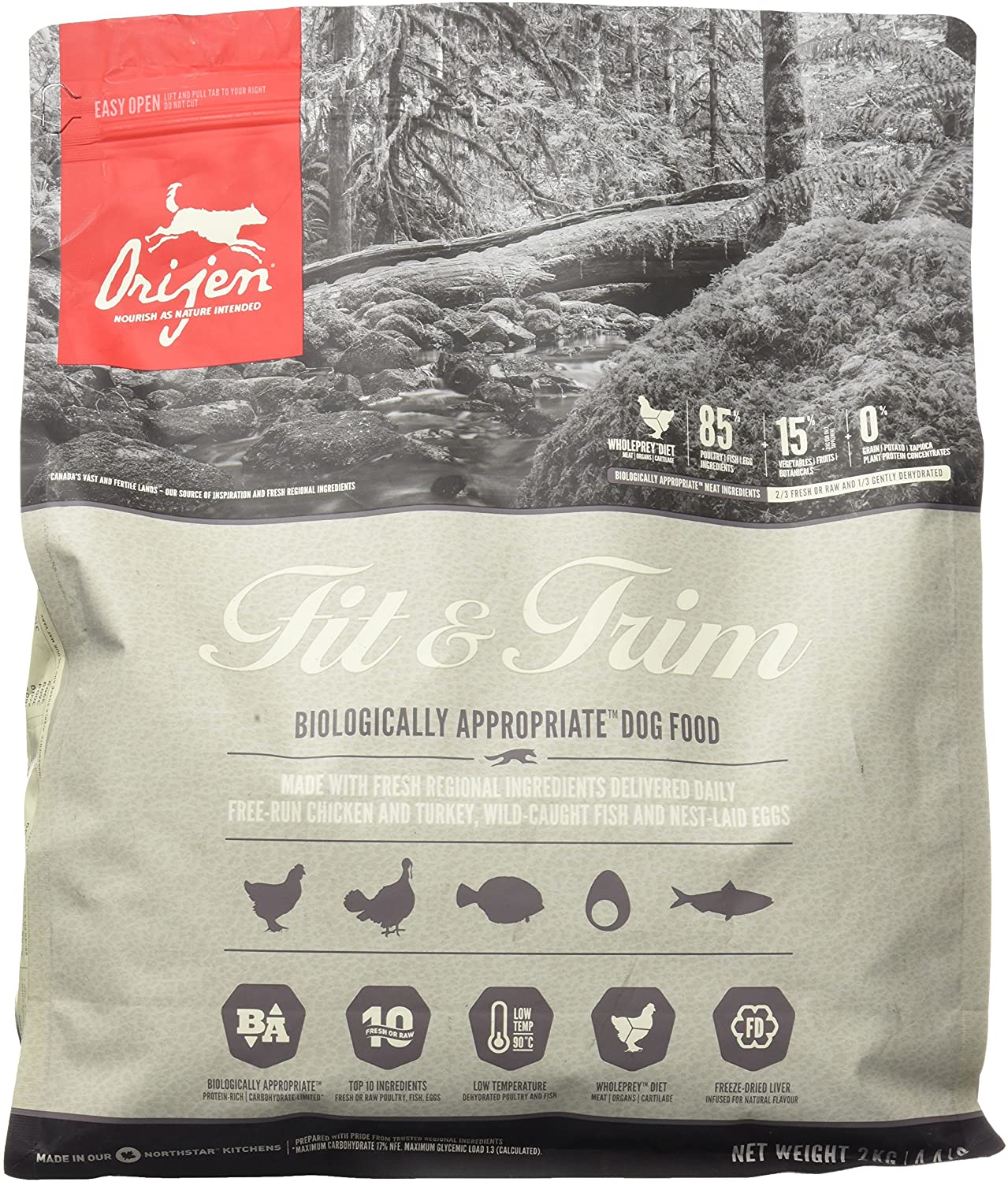  ORIJEN FIT & TRIM comida para perro 2 KG 1 Saco 