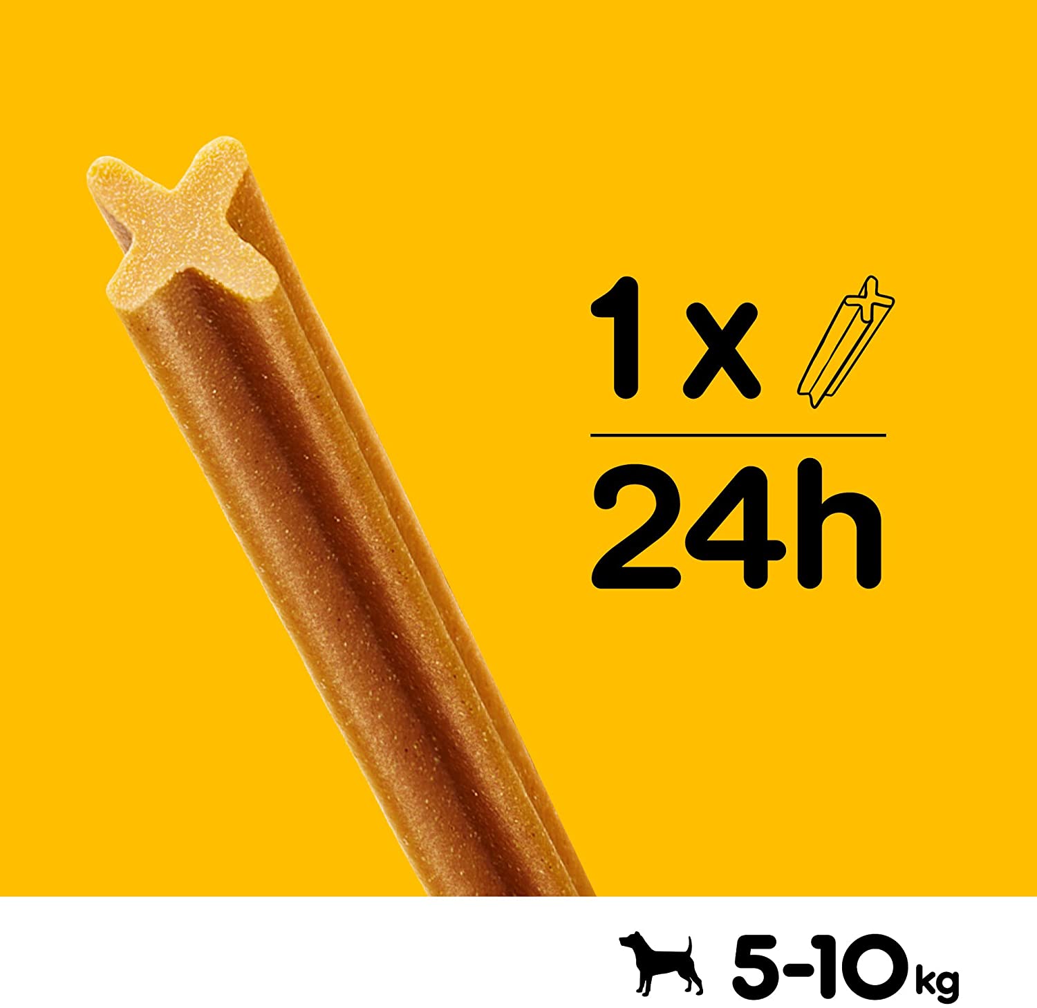  PEDIGREE DentaStix - Golosina de Cuidado Dental para Perros pequeños, con Sabor a Pollo y Ternera, contra la formación de sarro para Dientes sanos, 1 Paquete (1 x 112 Unidades) 