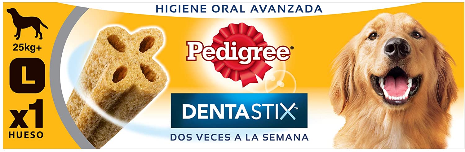  Pedigree Pack de 28 Dentastix de uso diario para la limpieza dental de perros grandes (Pack de 4) 