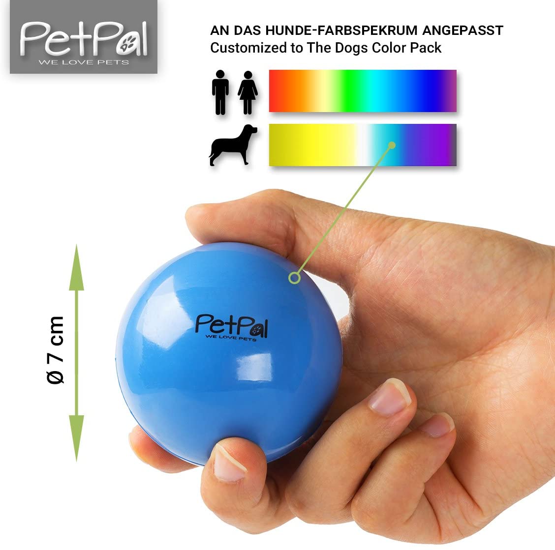  PetPäl Pelota de Caucho Natural para Perros 