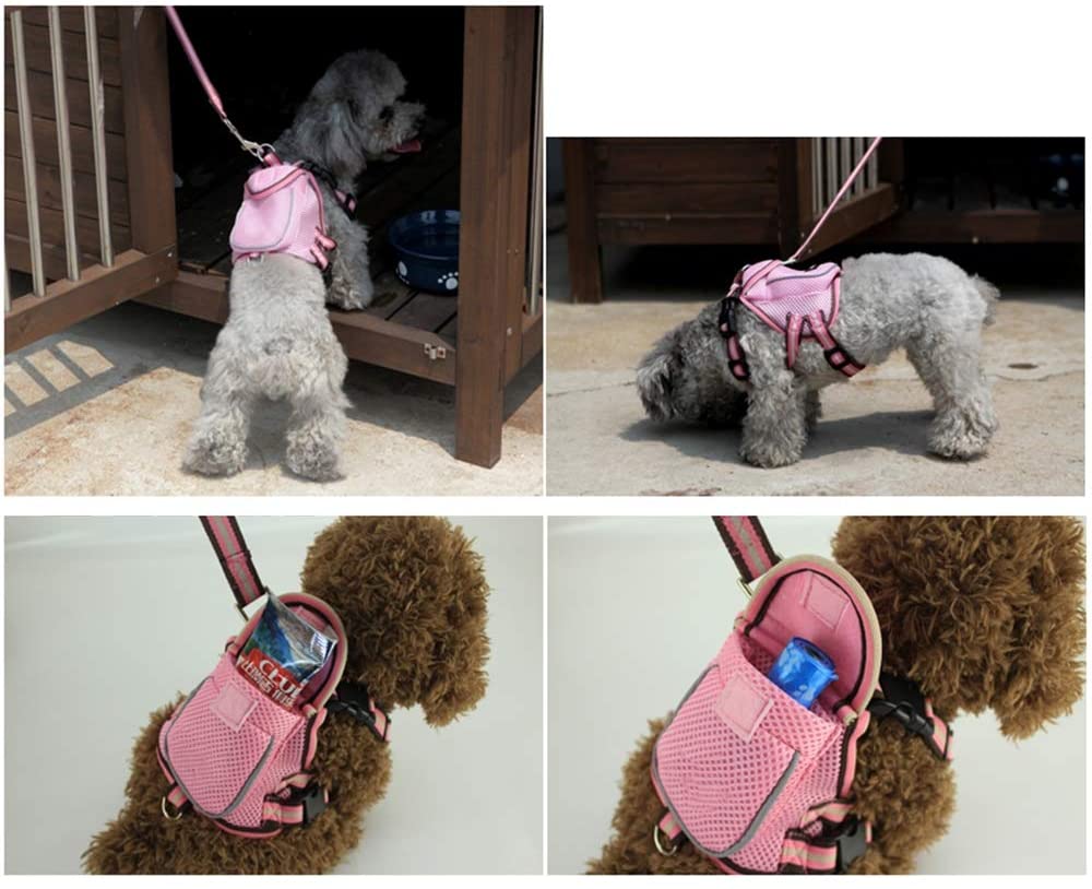  PETSUPPLY Mochila para Perros Mochila Ajustable para Silla De Montar Bolsa para Perros Al Aire Libre Correa para Mascotas Remolque Perros Pequeños Y Medianos Paseos 