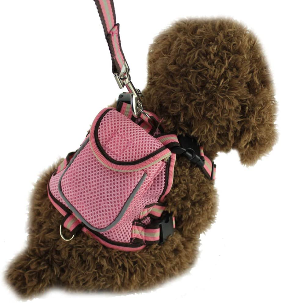  PETSUPPLY Mochila para Perros Mochila Ajustable para Silla De Montar Bolsa para Perros Al Aire Libre Correa para Mascotas Remolque Perros Pequeños Y Medianos Paseos 