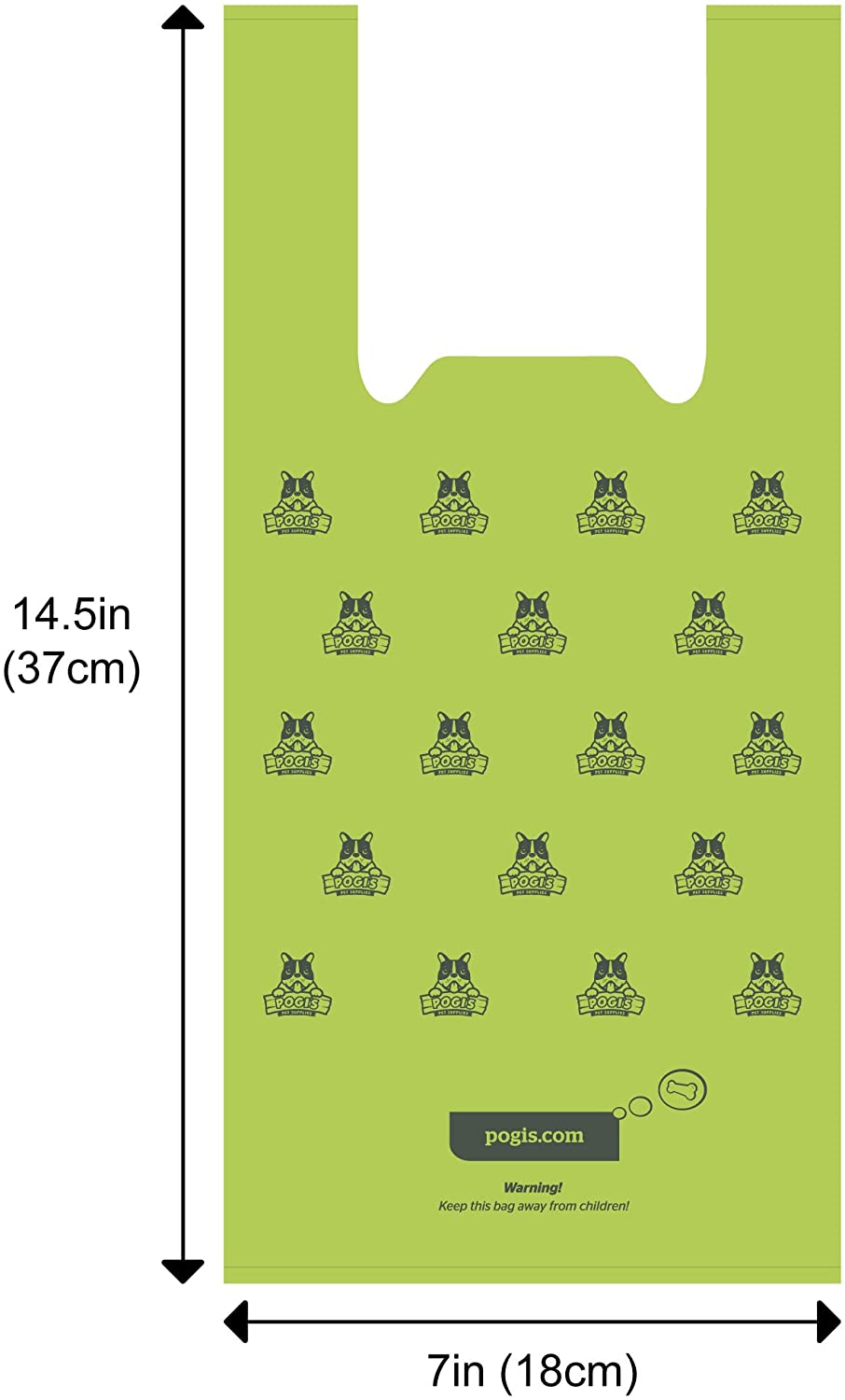  Pogi's Poop Bags - 900 Bolsas para excremento de Perro con manijas de Amarre fácil - Biodegradables, Perfumadas, Herméticas 