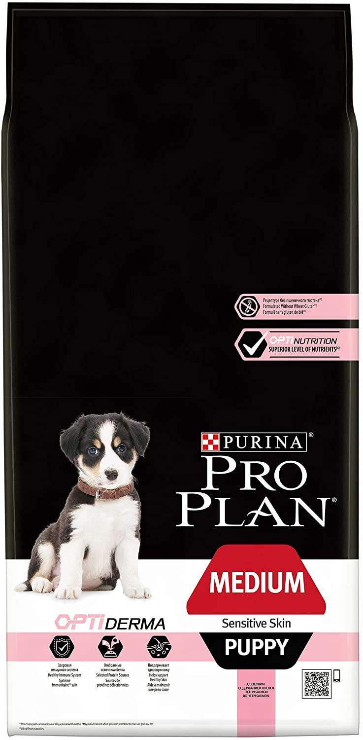  Purina ProPlan Medium Puppy Derma pienso para perro cachorro Salmón 12 Kg 