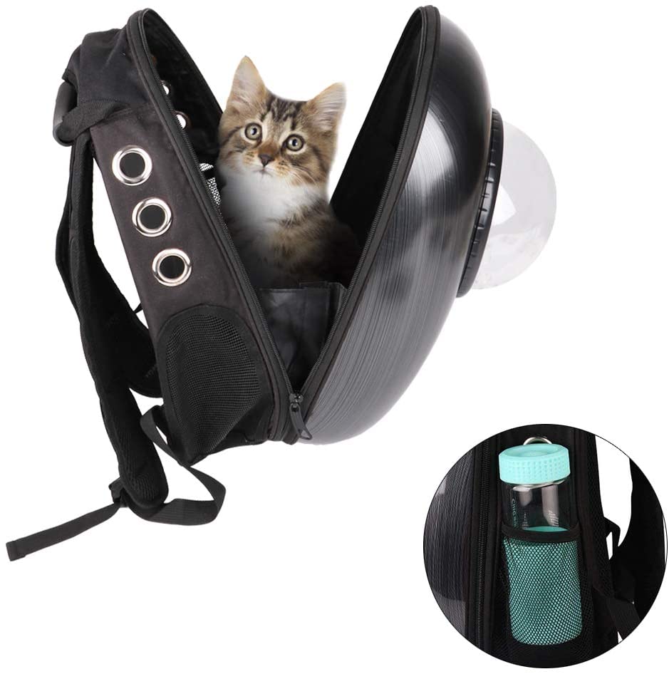  RCruning-EU Mochila Transpirable Cápsula Mascotas, Mochila Carrier, Bolsas de Viaje para Gatos Perros Puppy Small Animals Mascotas 