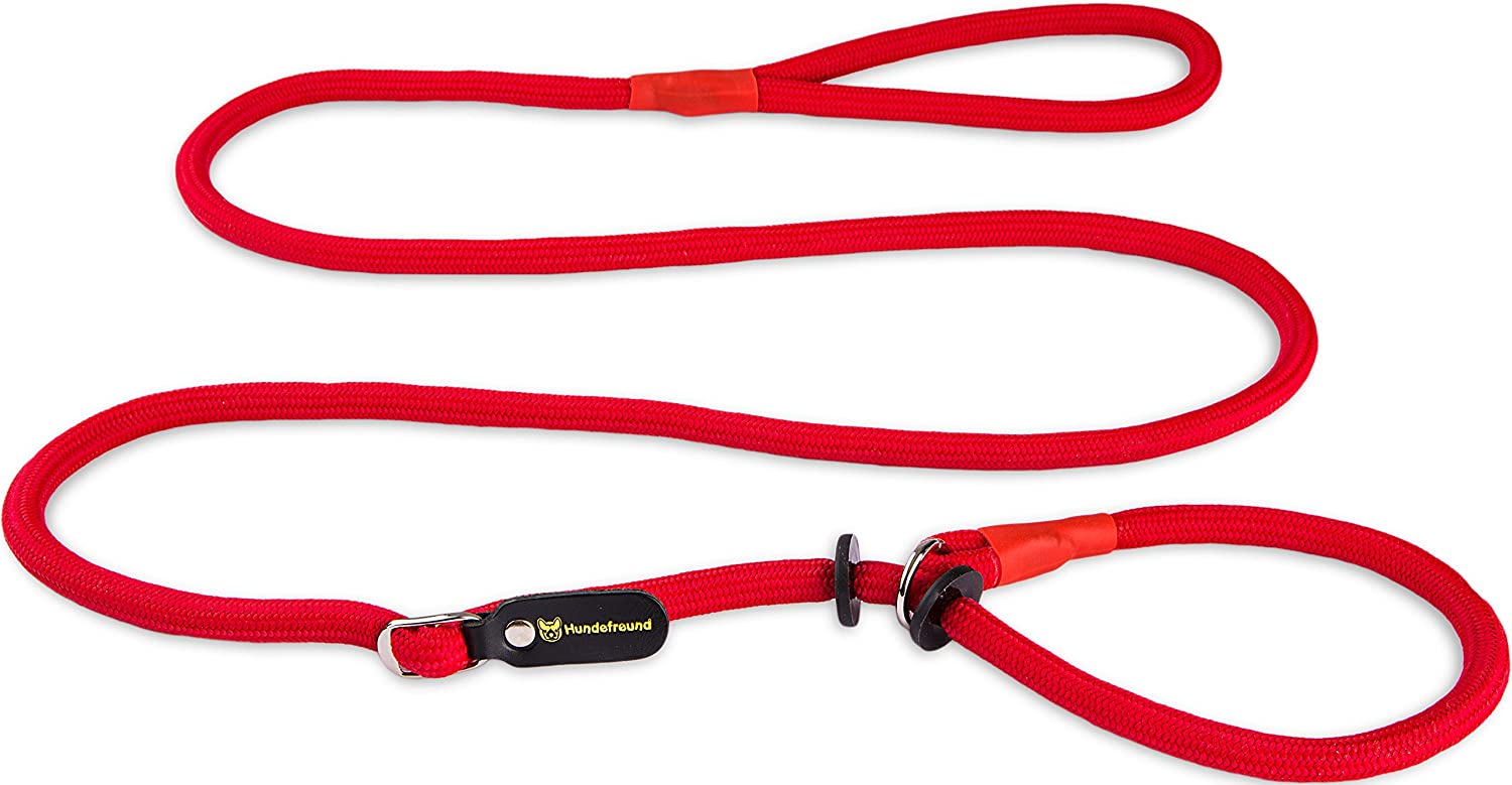  Retriever Correa | Correa y collar ligero en uno (200 cm) | Moxon cuerda para agility, de entrenamiento y adiestramiento 