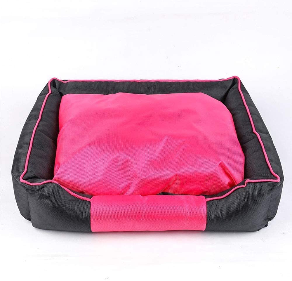  RONGXUE Cultivos Pet Shop Profunda Nid somier Perro Dormido Rectangular Resistente al Agua (Rojo, tamaño, M / 60 x 50 x 15 cm),Gris,L / 70 × 60 × 16 centimetri 