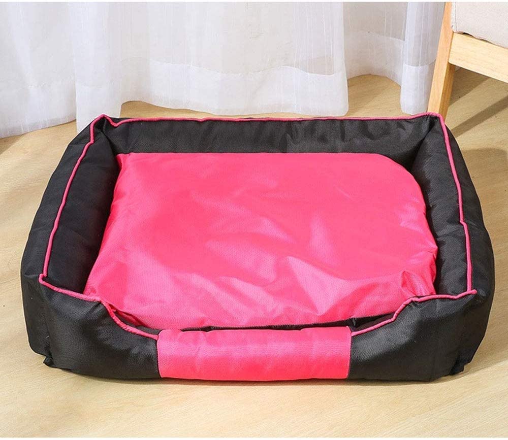  RONGXUE Cultivos Pet Shop Profunda Nid somier Perro Dormido Rectangular Resistente al Agua (Rojo, tamaño, M / 60 x 50 x 15 cm),Gris,L / 70 × 60 × 16 centimetri 