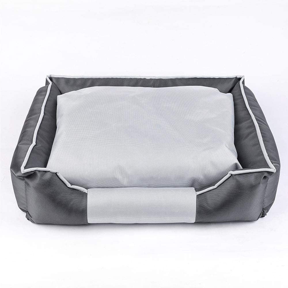  RONGXUE Cultivos Pet Shop Profunda Nid somier Perro Dormido Rectangular Resistente al Agua (Rojo, tamaño, M / 60 x 50 x 15 cm),Gris,L / 70 × 60 × 16 centimetri 