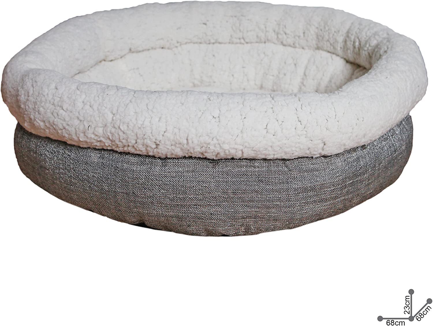  Rosewood 40 guiños de Profundidad Tweed Oval Oso de Peluche Mascota Cama P 