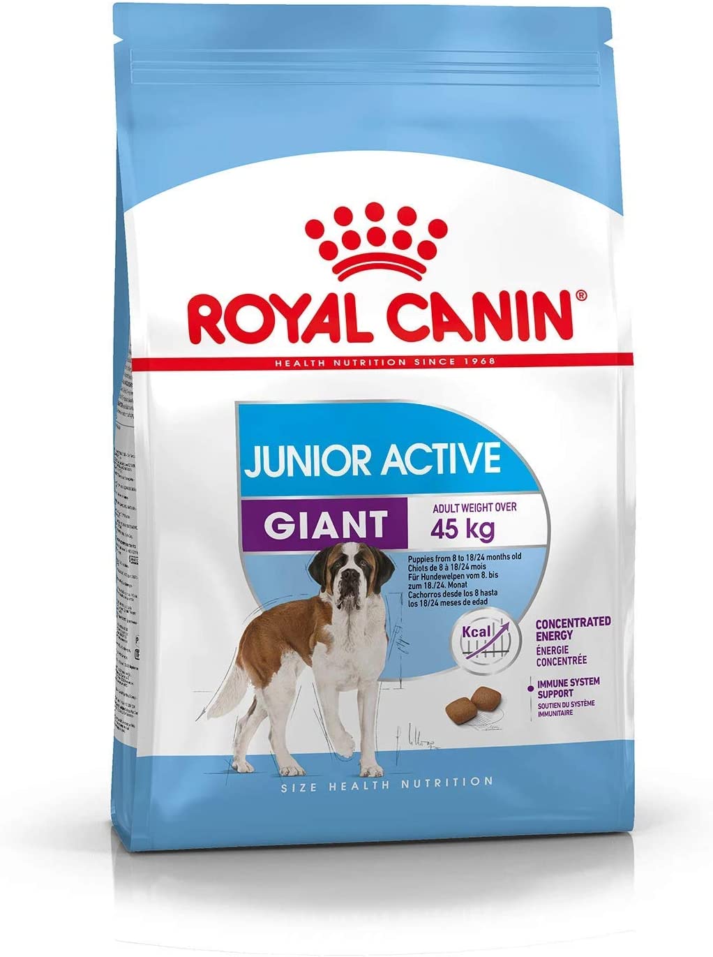  ROYAL CANIN Puppy/Junior Dry Dog Food Giant Active 8-18/24 Meses (>45 kg) 15 kg 