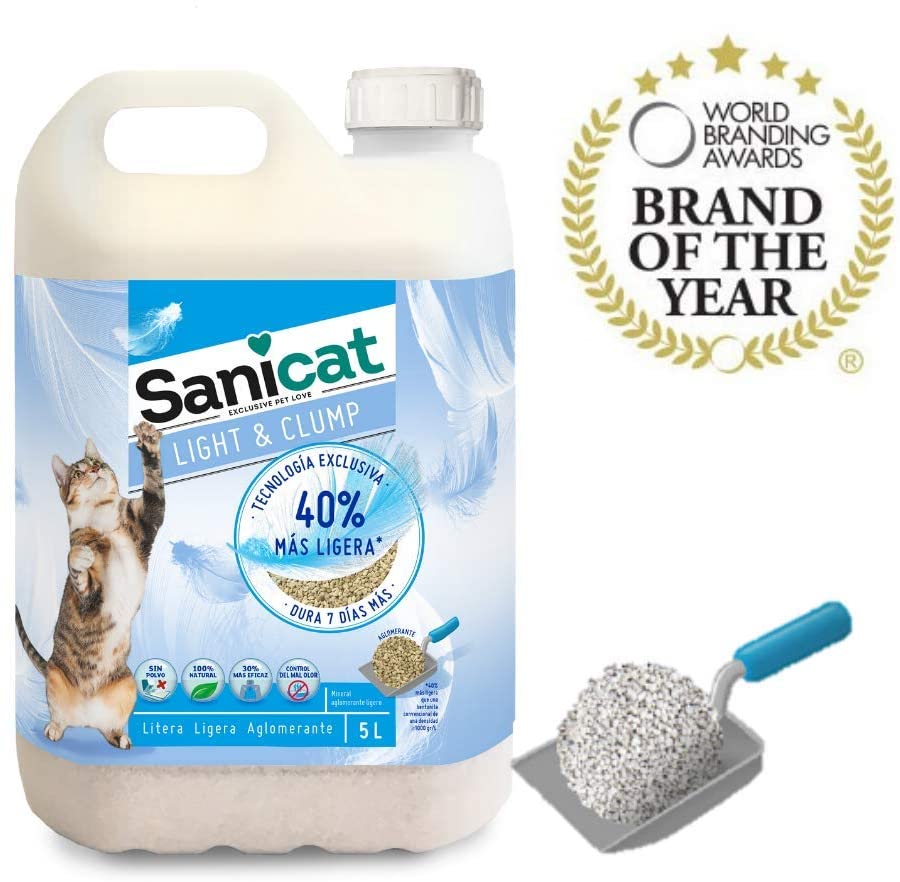  Sanicat Gold 5L, Arena de Gatos, Aroma a Talco 