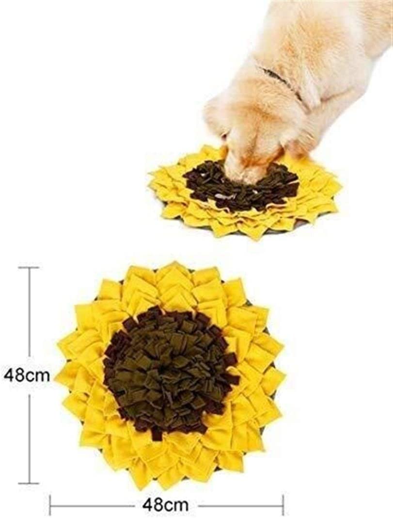  Suministros Para Mascotas, Almohadilla Para Olfatear Entrenamiento Para Mascotas - Manta Para Olfatear Flores De Girasol Rompecabezas Adiestramiento De Alimentos Antiácaros Estera De Yoga Para Perros 