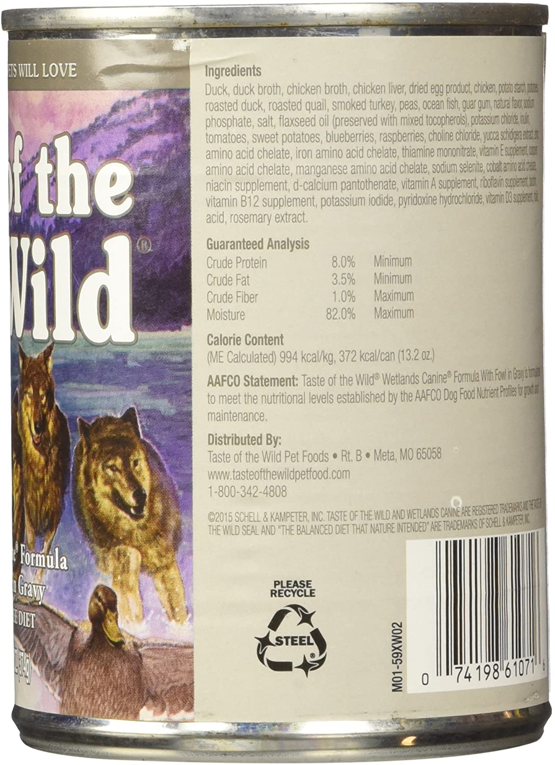  Taste of the Wild Canned - Comida para Perros 