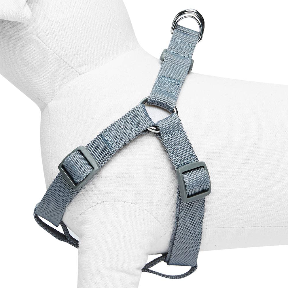  Umi. Essential Classic - Arnés para perros L, contorno del pecho 67-98 cm, arneses ajustables para perros (gris) 