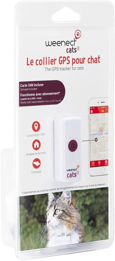  Weenect Cats 2 - El collar GPS para gatos más pequeño del mundo 