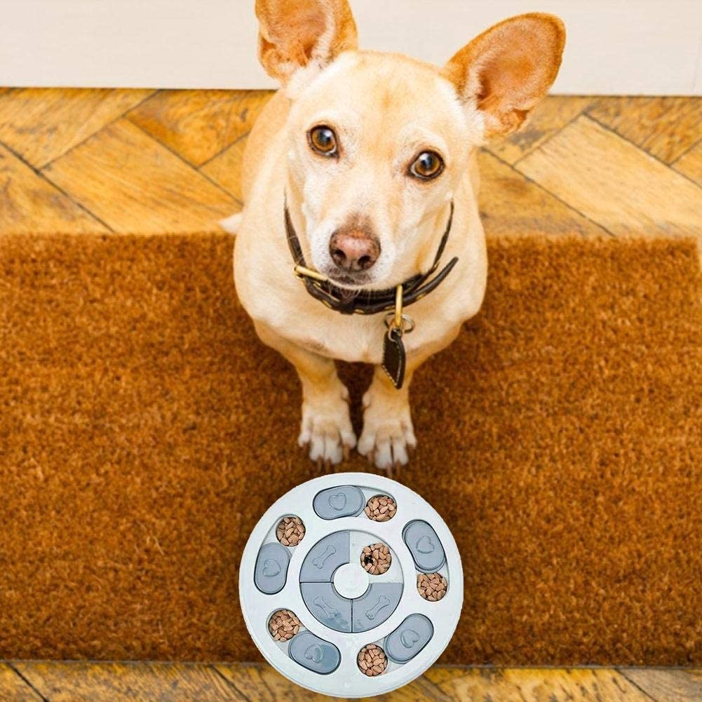  wonderday Alimentador Lento para Perros, dispensador de golosinas para Perros Juguetes Alimentador de Rompecabezas Alimentador de Juegos de Entrenamiento de Perros para Cachorros pequeño Perro 