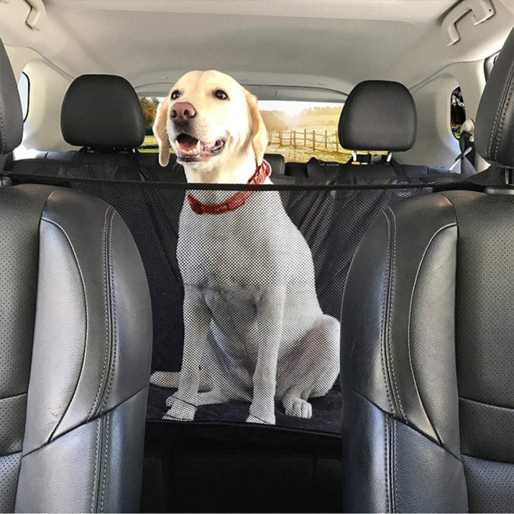  ZZSDG Impermeable Mascotas Funda de Asiento de Coche Portador de Perro Malla Ventana de visualización Gato Perro Hamaca Cojín Protector Organizador Accesorios 