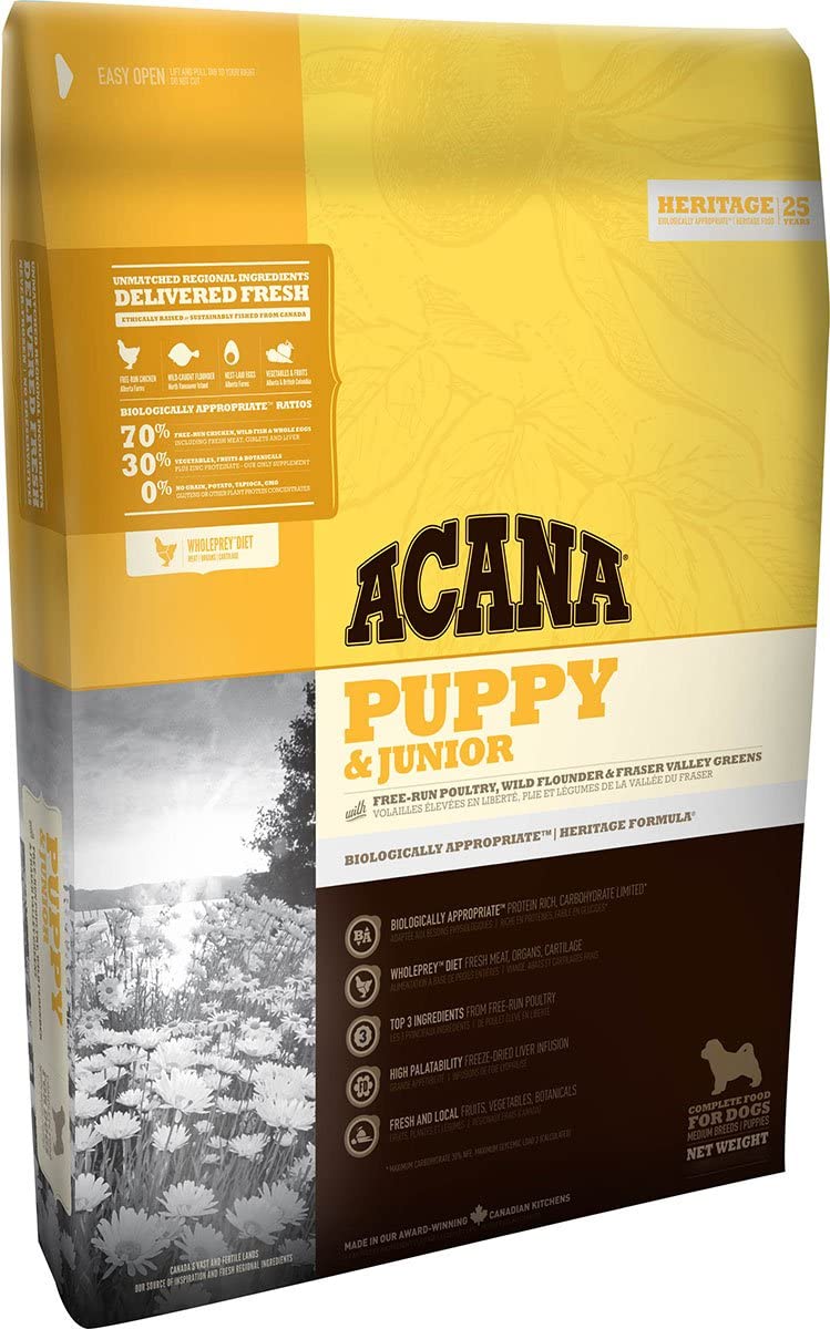  ACANA PUPPY & JUNIOR comida para perro 17 KG 1 Saco 