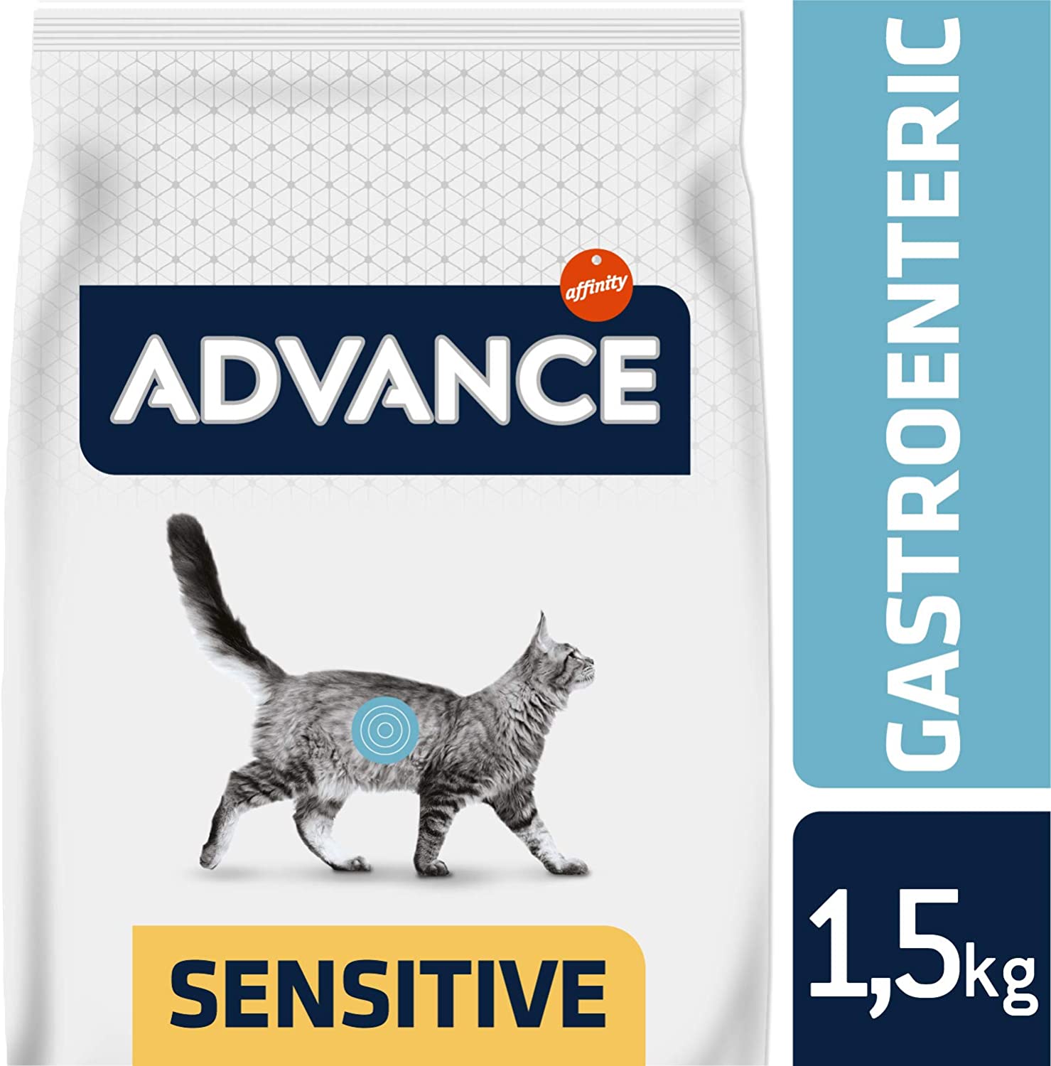  Advance Veterinary Diets Gastroenteric Sensitive - Pienso para Gatos, 1.5 kg 