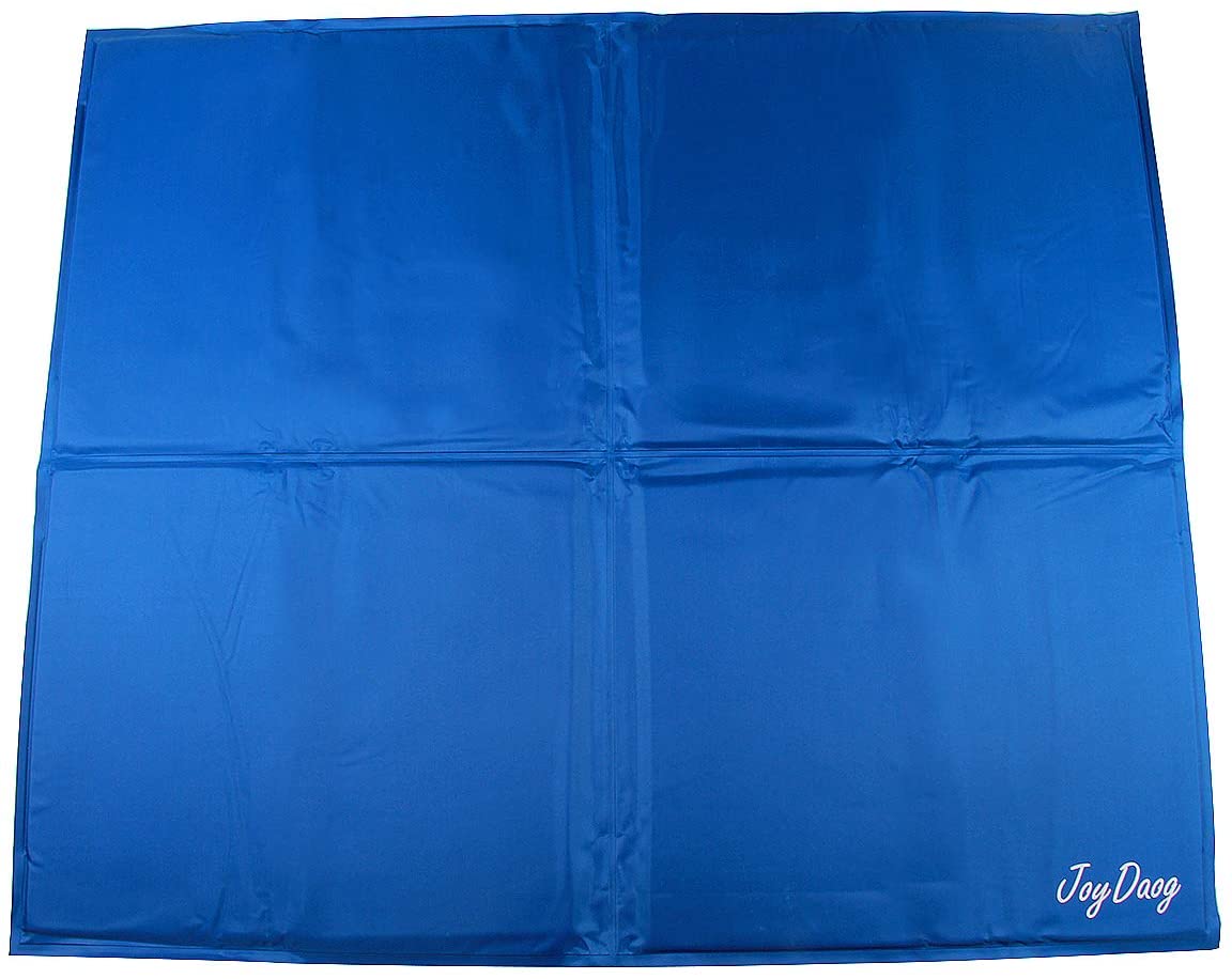  Alfombrilla de refrigeración para mascotas,Animales Nevera y Manta para Perro Fresco Cojín Azul Nevera Techo Perfecta para Camas by JoyDaog,XL(93*78cm) 