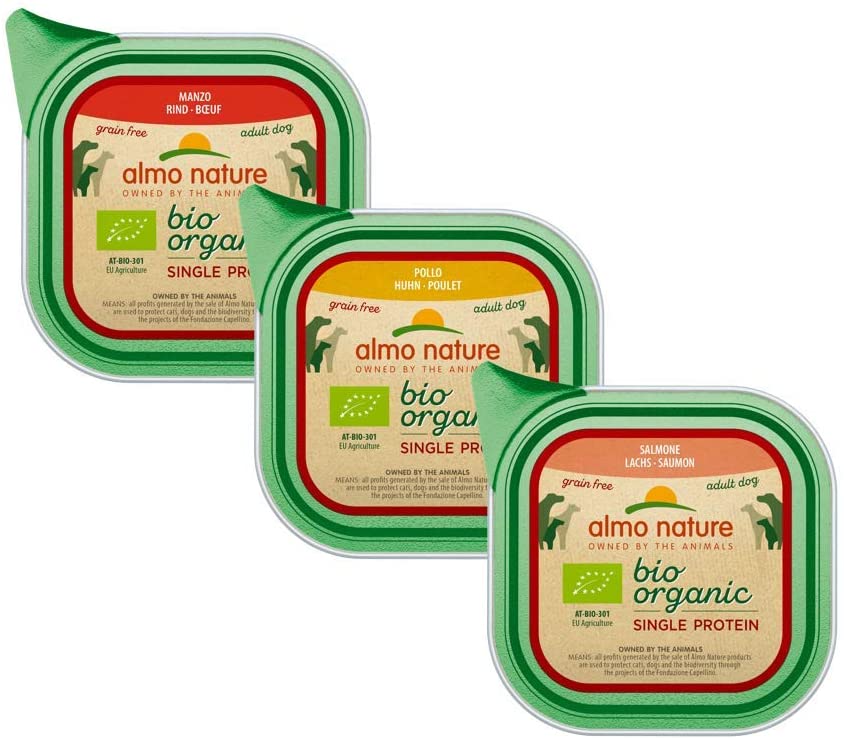  Almo Nature Bio Organic Single Protein Pollo 150 G - Alimento húmedo sin cereales Monoproteico para perros adultos 