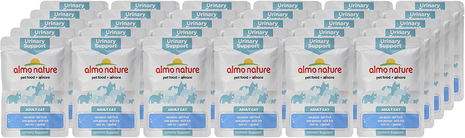  almo nature Cat Funcional Bolsa urinario Apoyo con Peces 