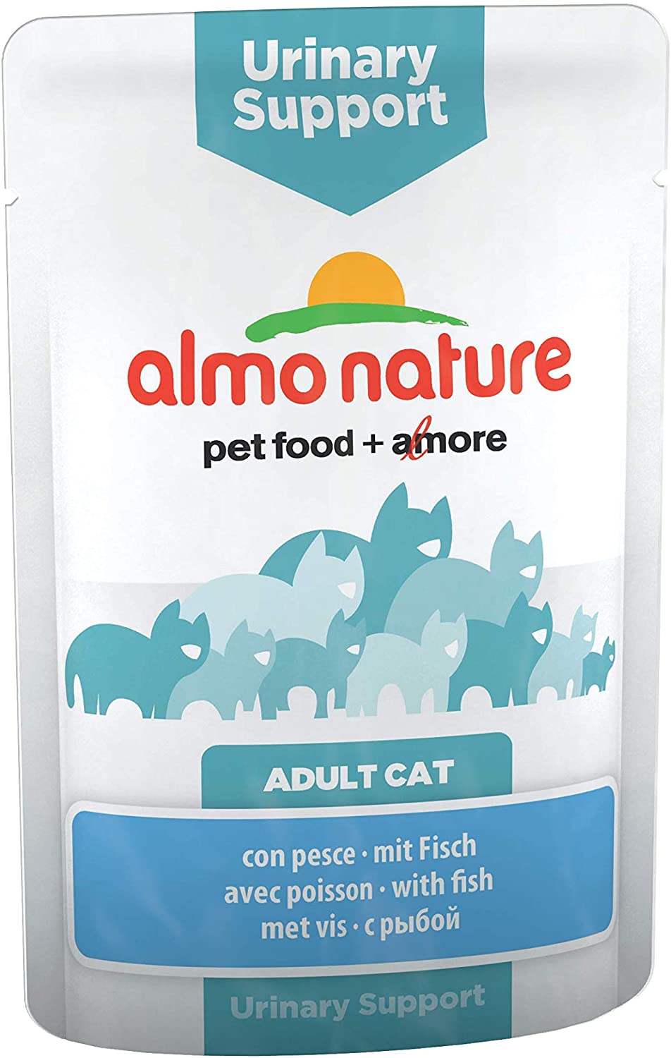  almo nature Cat Funcional Bolsa urinario Apoyo con Peces 