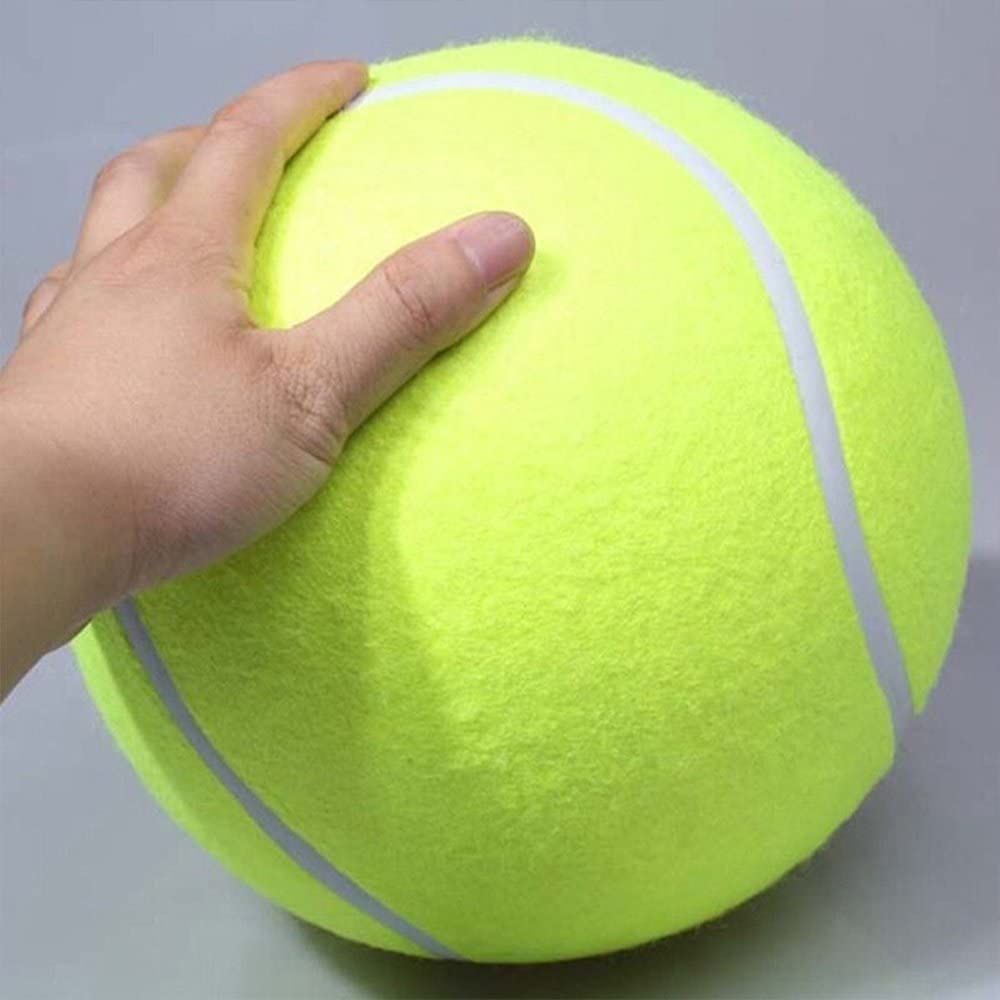  Alxcio Pelota de Tenis para Mascota, Juguete Hinchable de 9,5 Pulgadas, tamaño Grande, Gigante, Resistente, Pelotas de Tenis de Goma para niños Adultos Grandes Perros Divertidos 