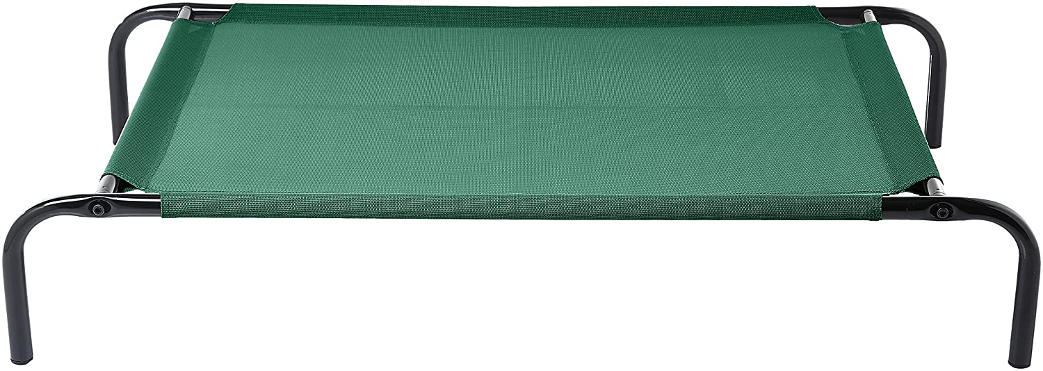  AmazonBasics - Cama para mascotas anticalor elevada, M, Verde 