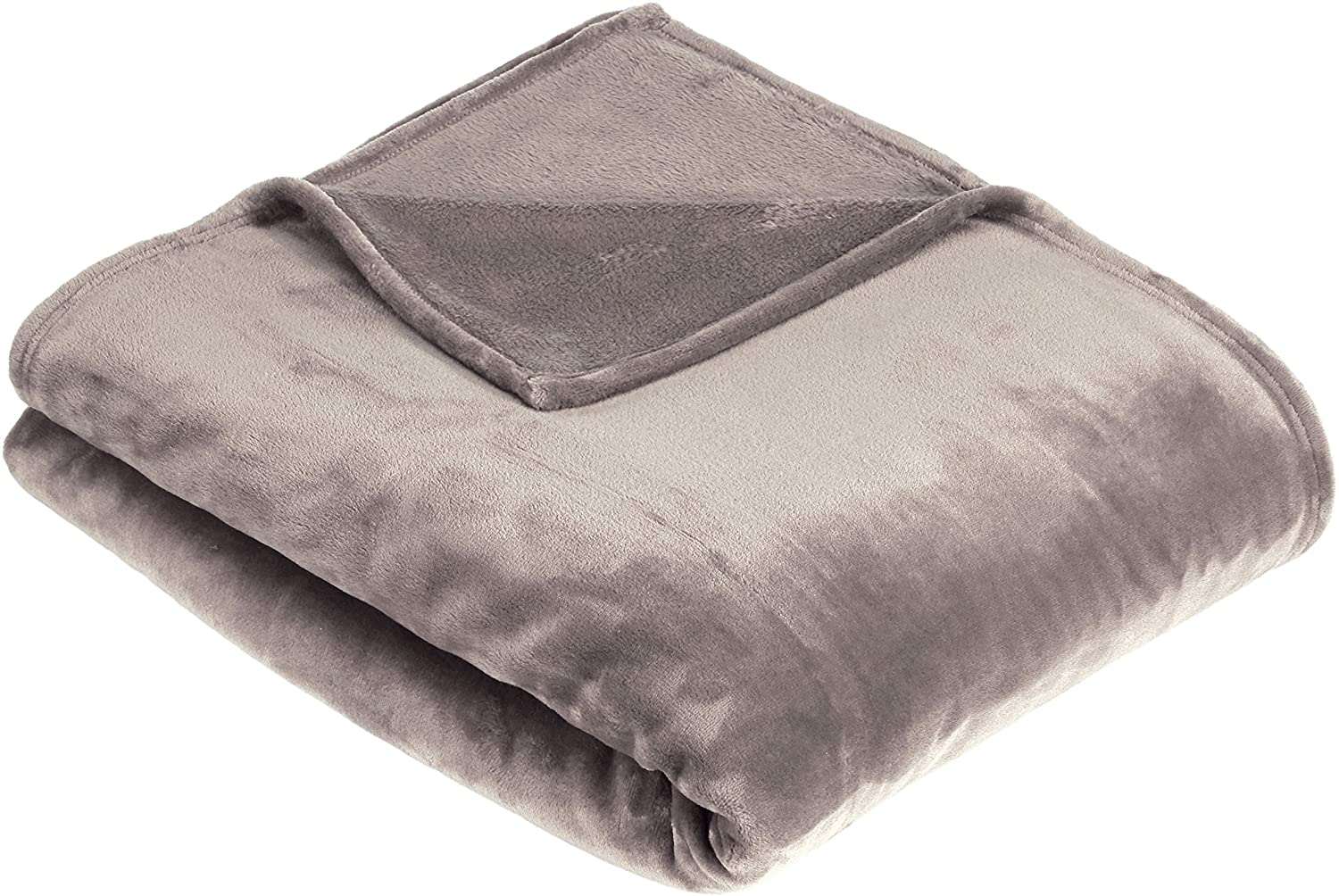  AmazonBasics - Manta de felpa suave - 127 x 152 cm - Gris 