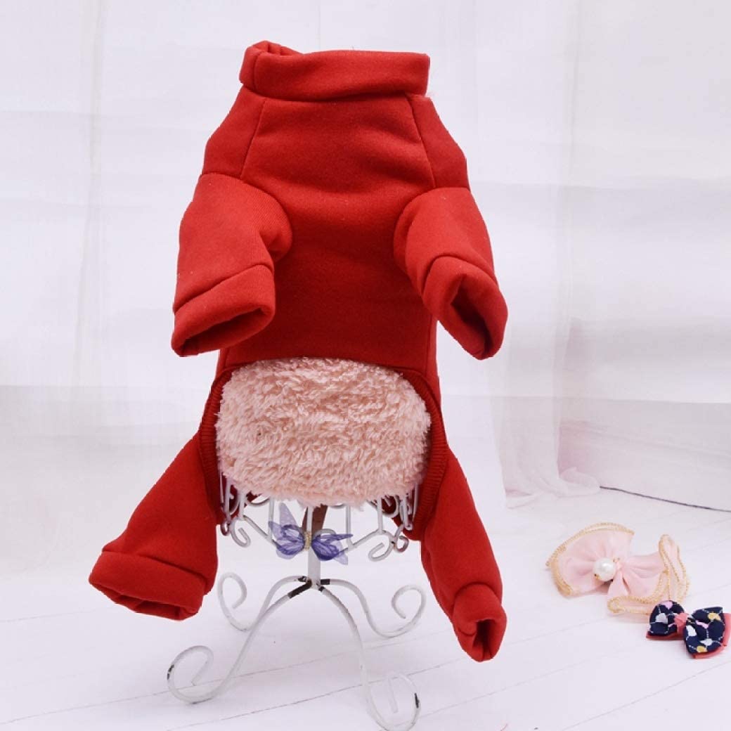  AMURAO Otoño Invierno Pet Hoodies Small Medium Dogs Coat Algodón Puppy Overol Disfraz Gato Ropa Trajes 