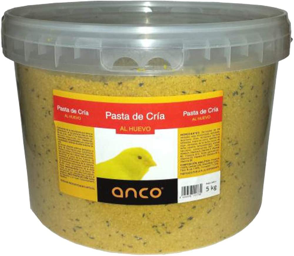  ANCO Pasta de Cria con Huevo y Miel para Pajaros, (5 Kg) 