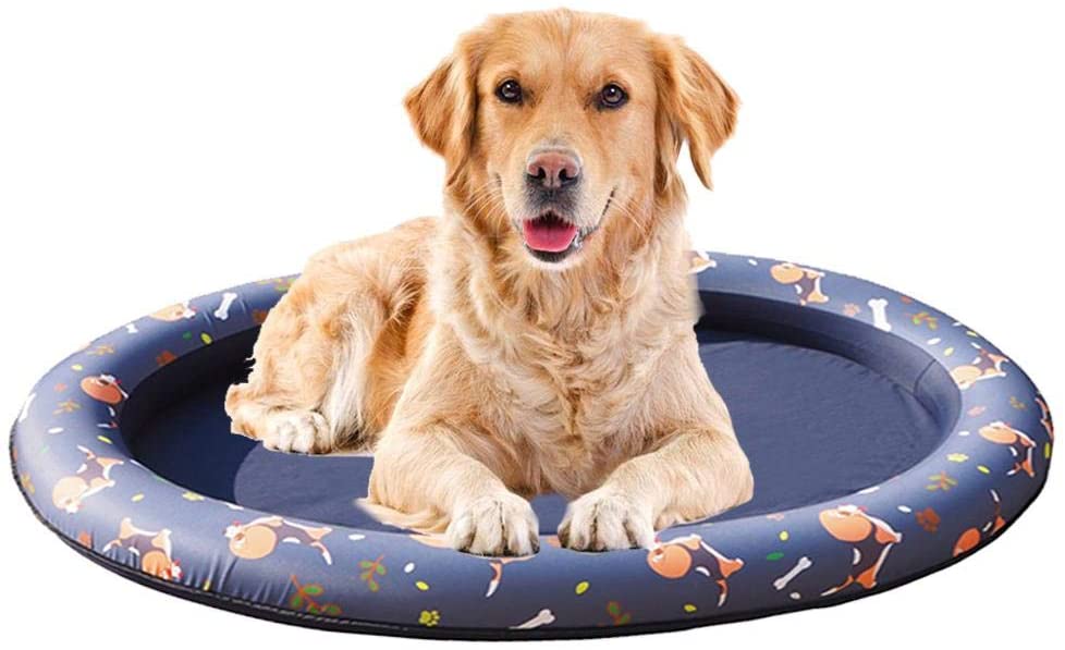  Anillo de baño de verano para mascotas, piscina para perros, piscina para perros grandes y pequeños, baño para niños, PVC respetuoso con el medio ambiente, mascotas antideslizantes y bien selladas 