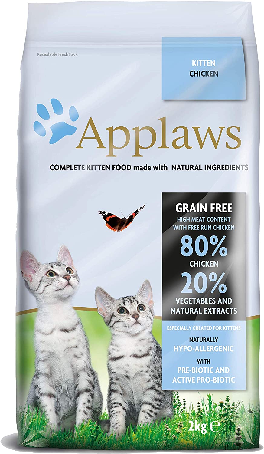  Applaws Comida seca para gatos, pollo/gatito, 2 kg 