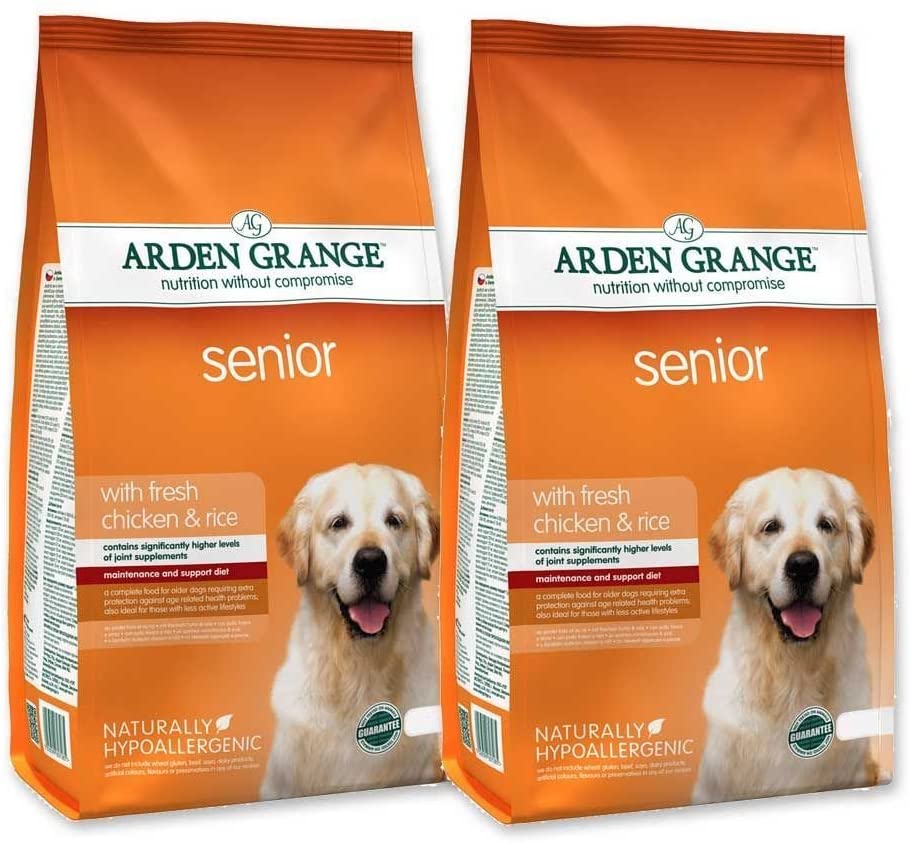  Arden Grange - Comida para perros secos para pollo y arroz 