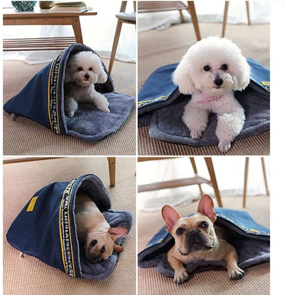  AYWJ YAN Saco de Dormir for Mascotas, for Cama de Perro o Gato, for Perros pequeños, medianos y Grandes Plegable (Size : S) 