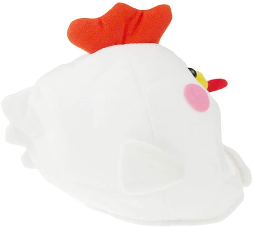  Balacoo Perro Disfraz de Halloween Pollo diseño Diadema Cuello y Oreja Diadema Gorro para Mascotas para Perros Cachorro Blanco 