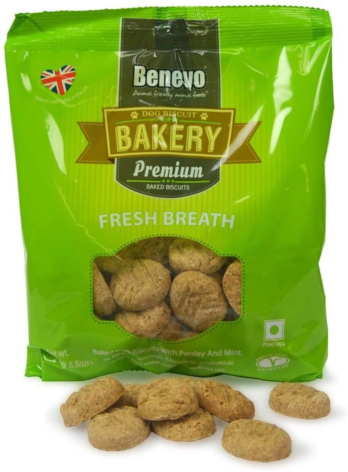  Benevo - Galletitas Aliento Fresco para Perros (250g) (Variado) 