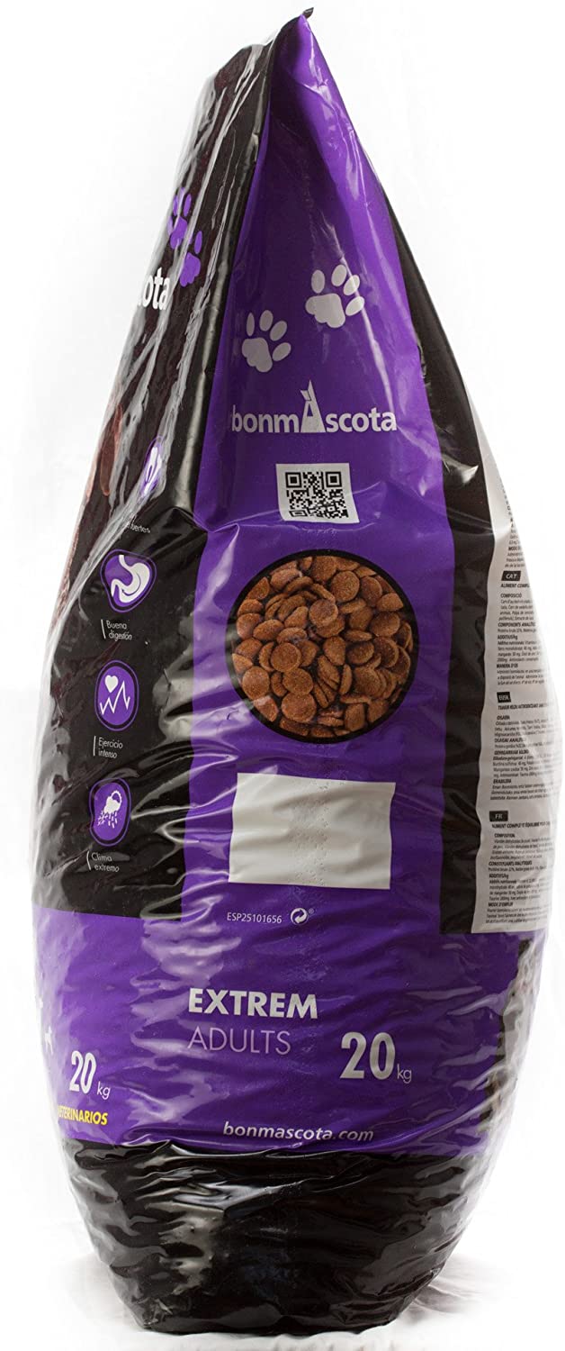  bonmascota Premium trockenfutter Extremadamente adults 20 kg – weizenfreies Perros Forro, con alto Porcentaje Carne 