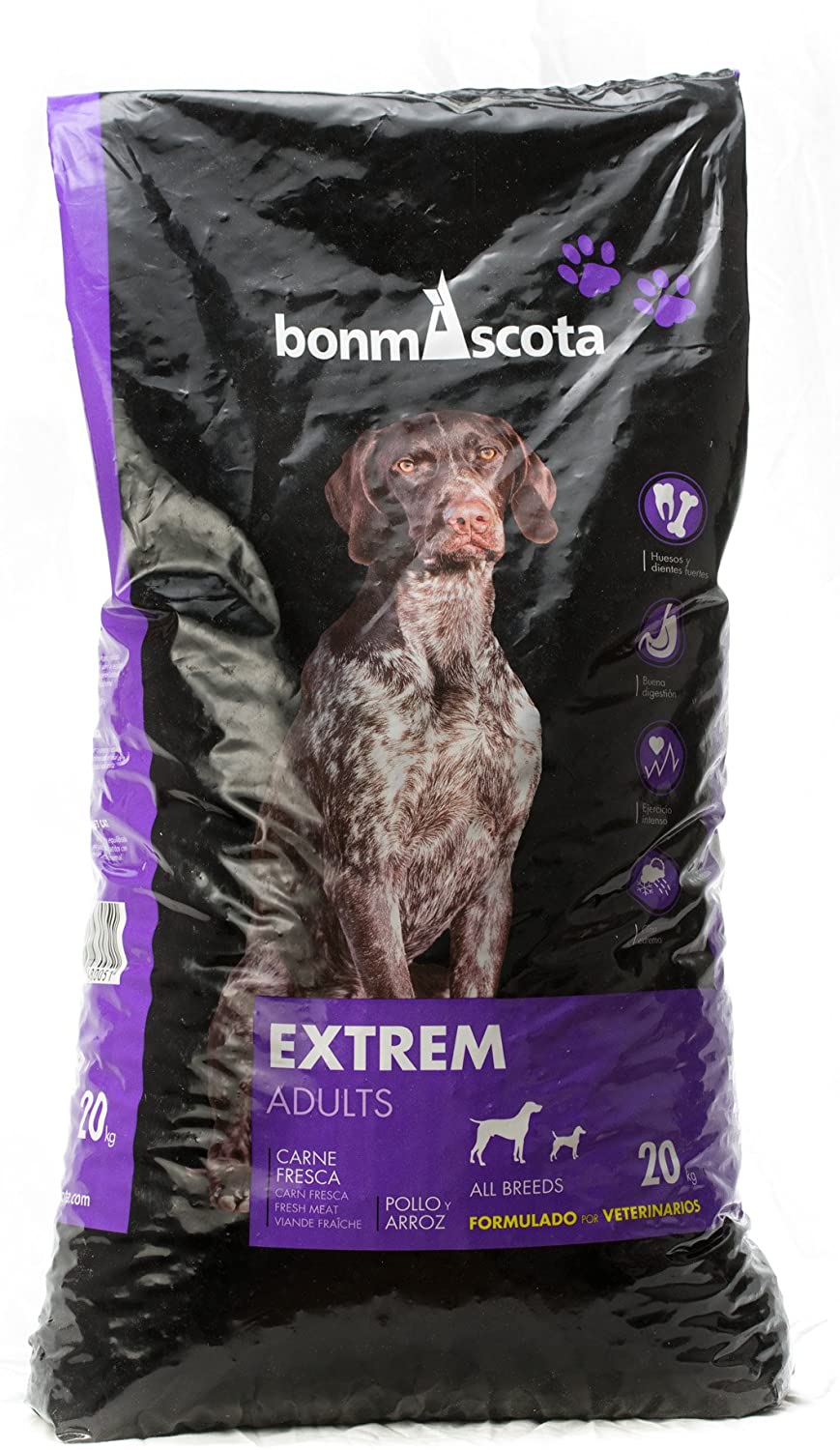  bonmascota Premium trockenfutter Extremadamente adults 20 kg – weizenfreies Perros Forro, con alto Porcentaje Carne 