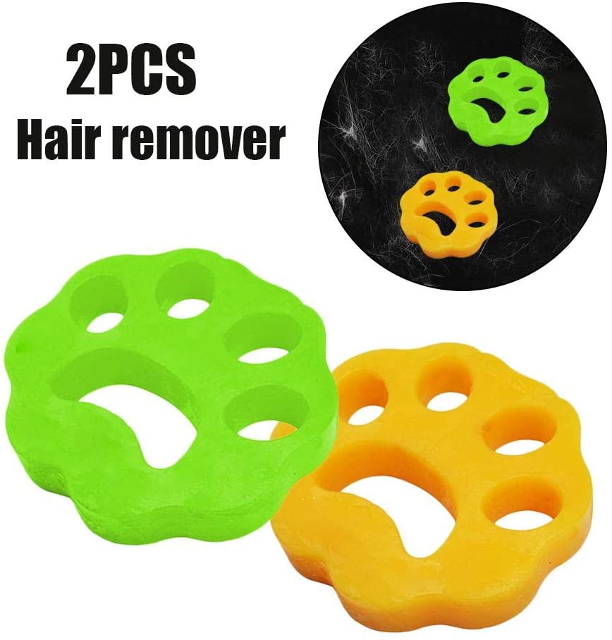  briskay Lavadora con Bola De Limpieza 2PCS Pet Remover para Lavandería Lavadora para Cabello Pegajoso 