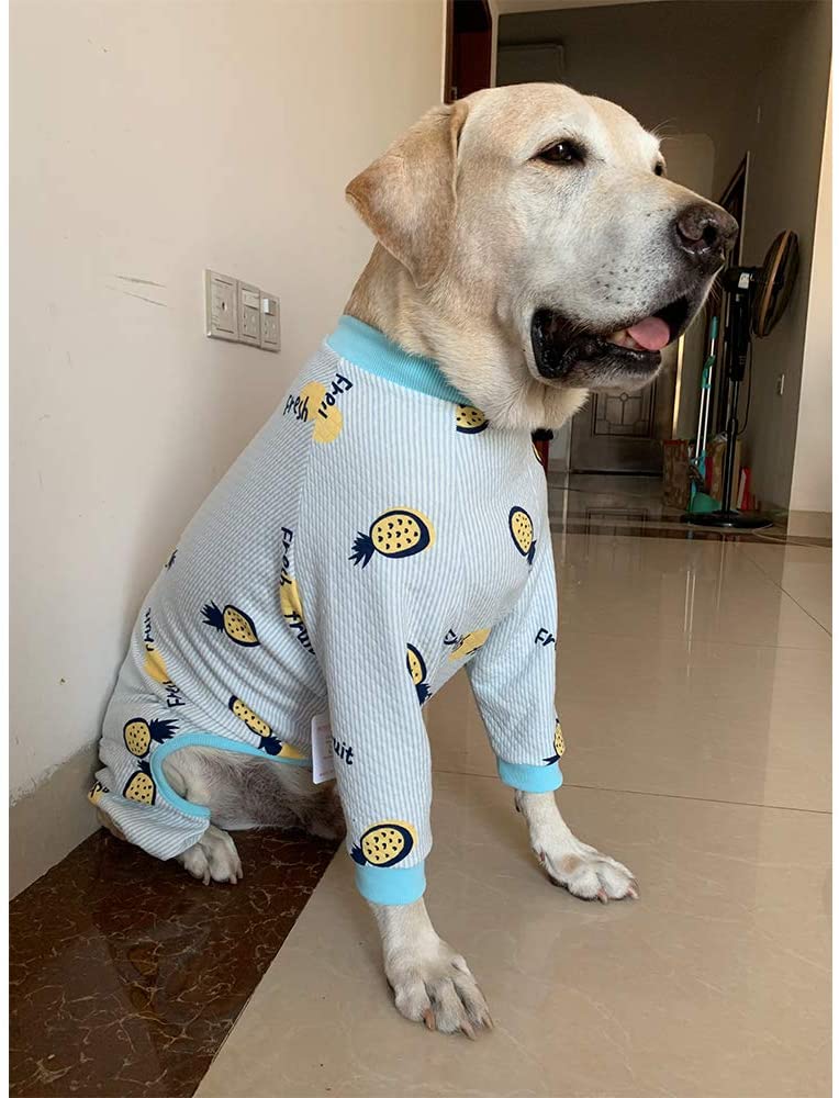  BT Bear - Ropa de perro grande para otoño e invierno, ropa cálida para mascotas, protege las articulaciones, antipelo, pijama de perro de cuatro patas, para Labrador Golden Retriever Samoyed 