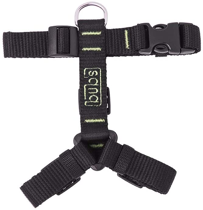  bub's Not Pull - arnés para Perro pequeño Sistema Anti tirón (Comprobar tamaño: Cuello 24 a 42 cm Pecho 31 a 49 cm) Color Negro 